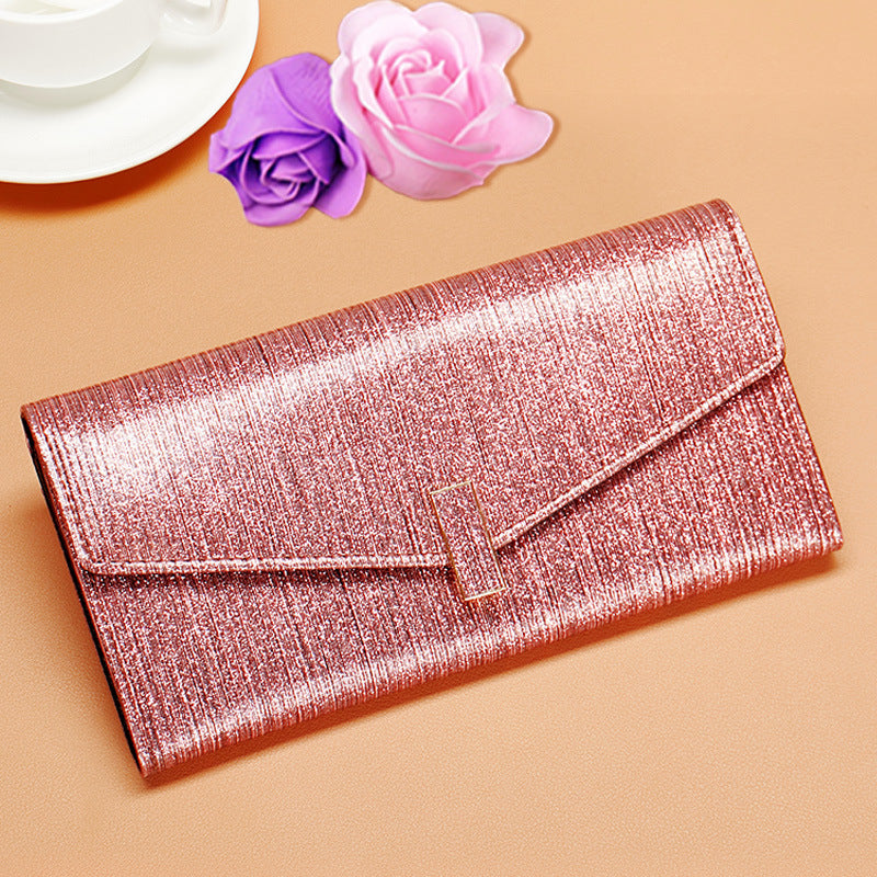 Women's Long Genuine Leather Design Fashion Elegant Ladies Wallets