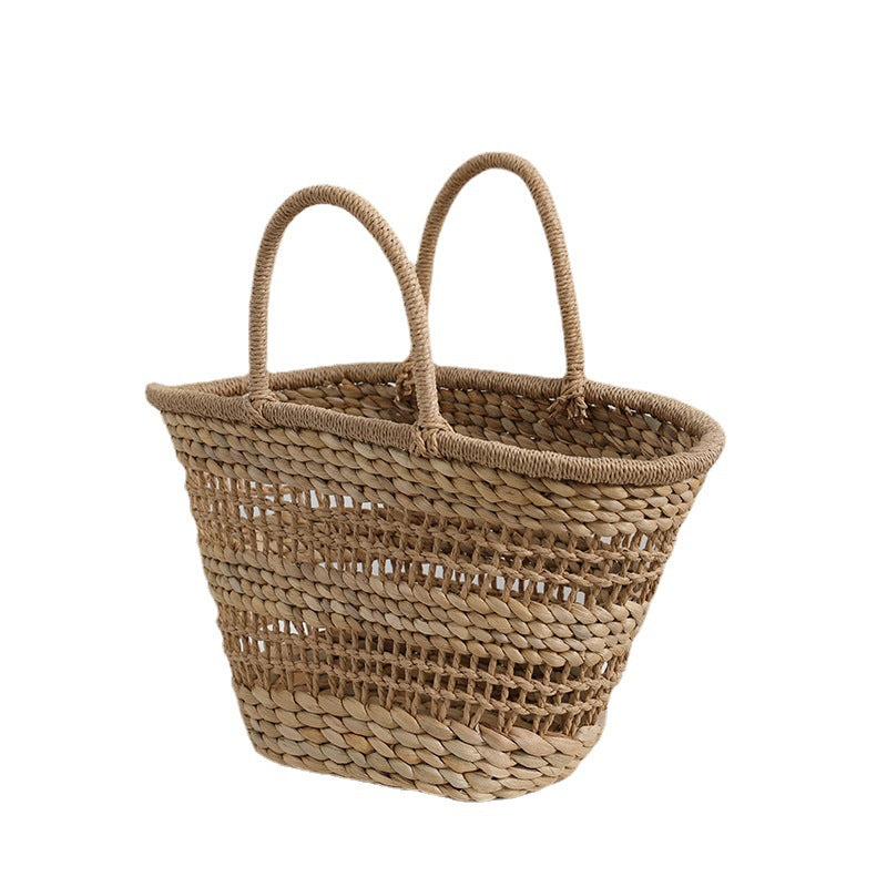 French Retro Straw Niche Hollow Woven Shoulder Bags