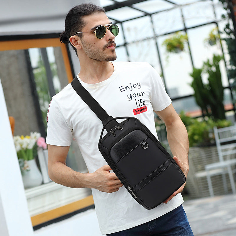 Men's Simple Nylon Waterproof And Hard-wearing Source Men's Chest Bags