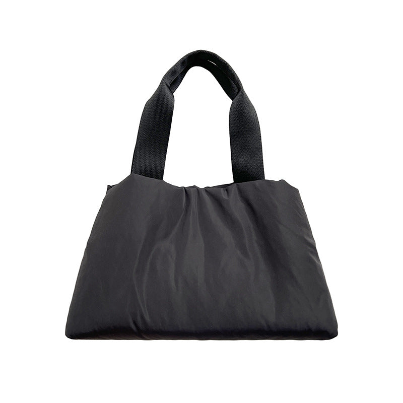 Women's Korean Style Solid Color Large Capacity Handbags