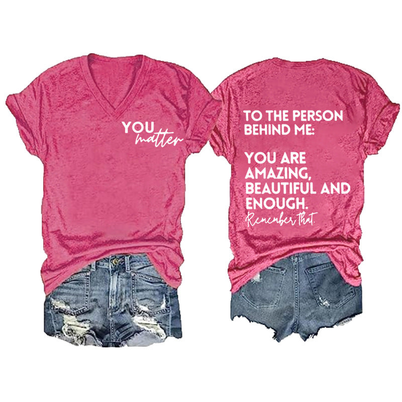 Women's Double-sided Digital Printing Series Short-sleeved Pullover Blouses