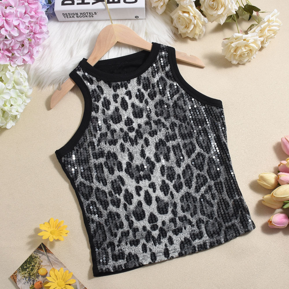 Women's Sexy Navel Midriff Outfit Color Matching Tops