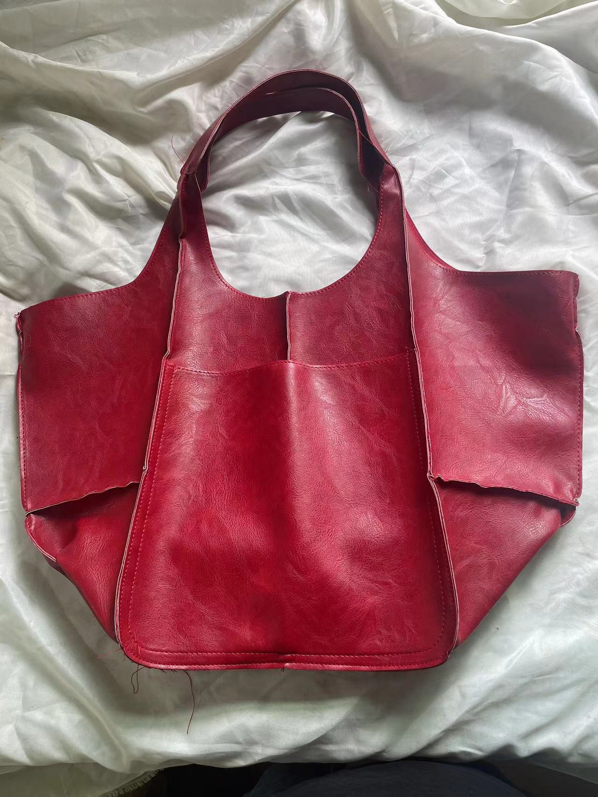 Women's Retro Simple Big Soft Leather Large Women's Shoulder Bag
