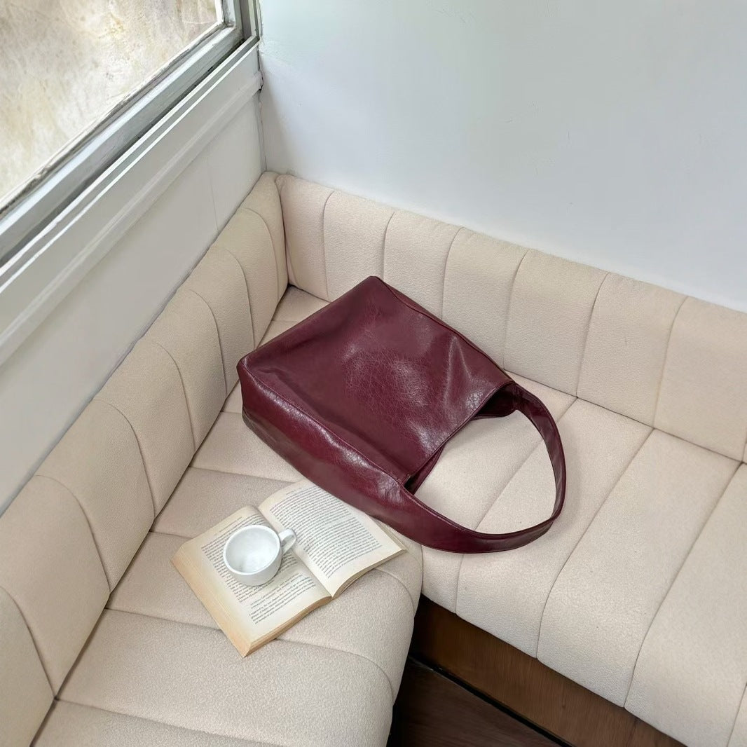 Women's Large Capacity Winter Korean Texture Trendy Tote Bags