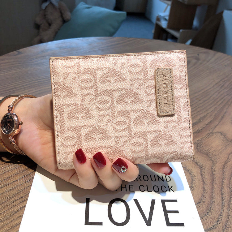 Women's Short Thin Simple Driving License Portable Ladies Wallets