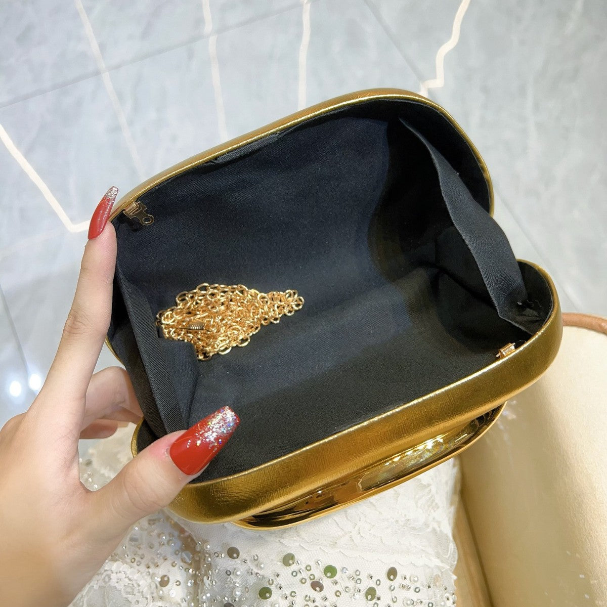 Women's Luxury Dinner Chain High Sense Dress Evening Bags