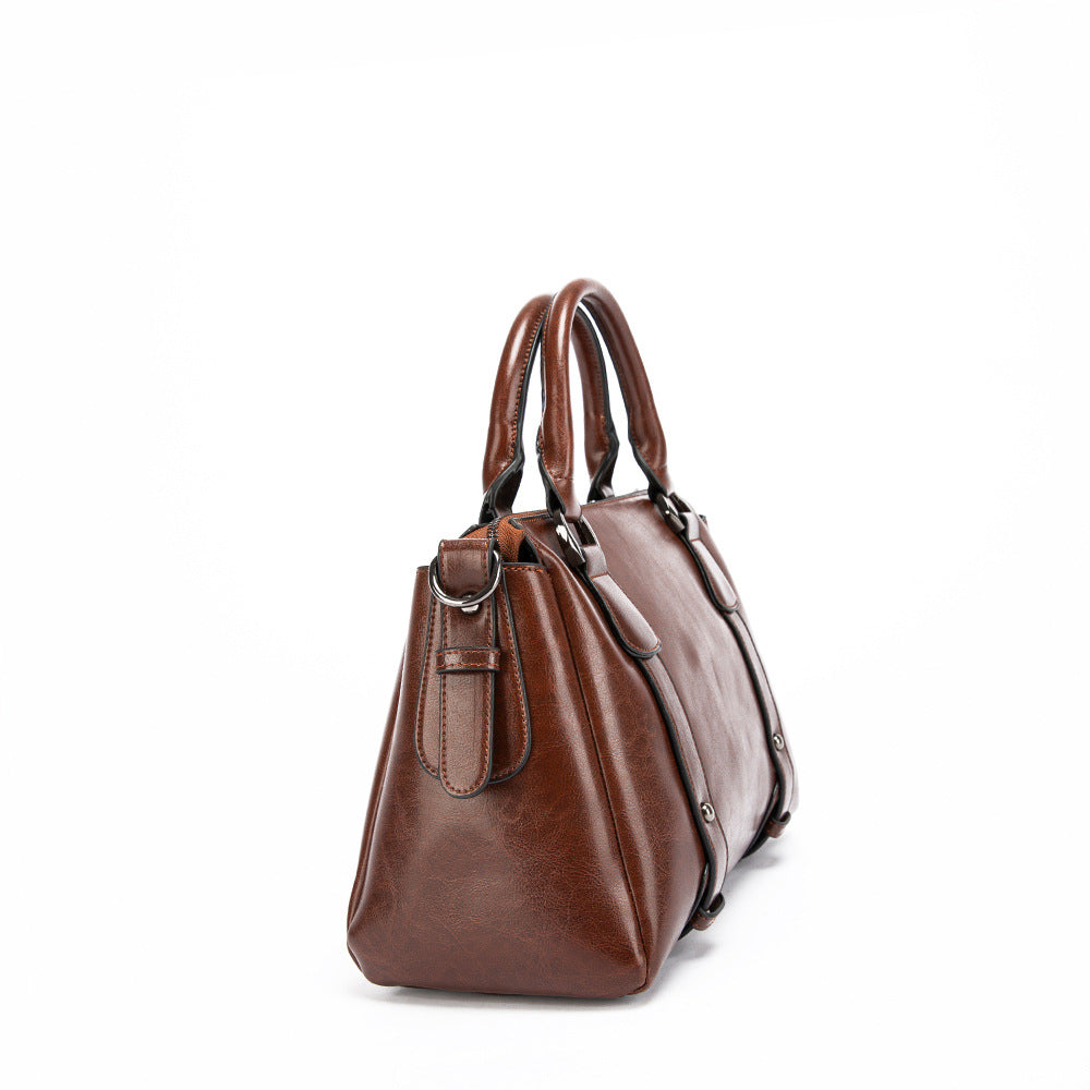Women's Genuine Leather Retro Fashion Trendy Shoulder Bags
