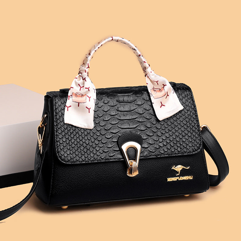 Women's Retro Fashion Crocodile Pattern Minority Trendy Bags