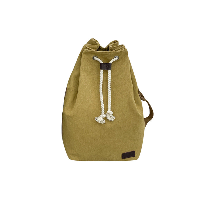 Canvas Simple Fashion Drawstring Korean Style Backpacks