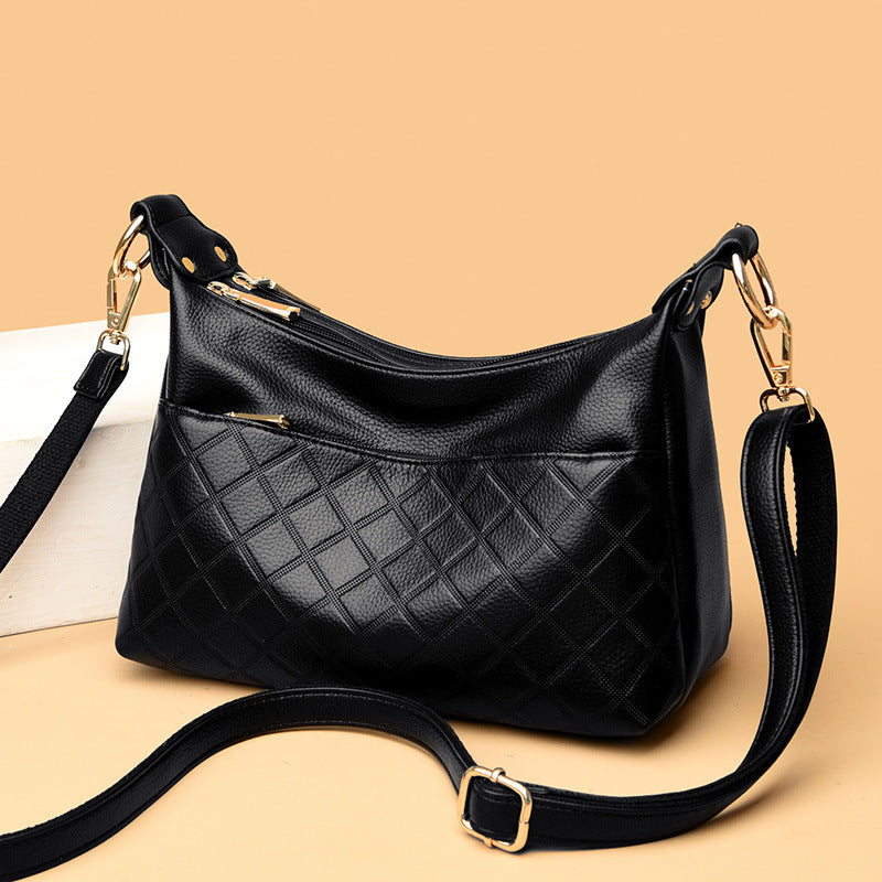 Women's Versatile Large Capacity Soft Leather Mother Crossbody Bags