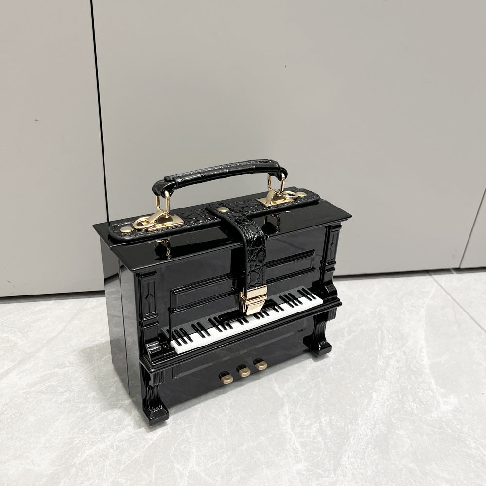 Women's Unique Trendy Piano Acrylic Box Handbags