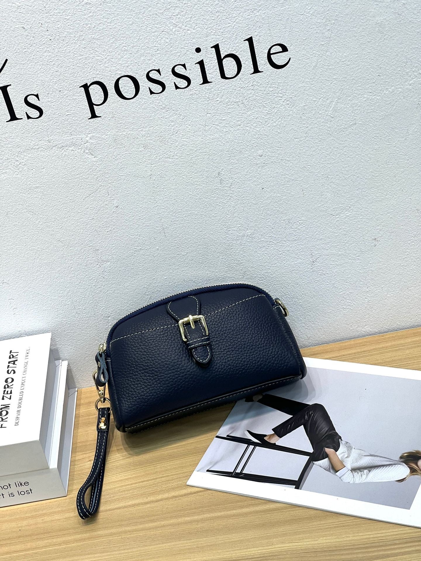 Women's First Layer Cowhide Lady's Cute Fashion Shoulder Bags