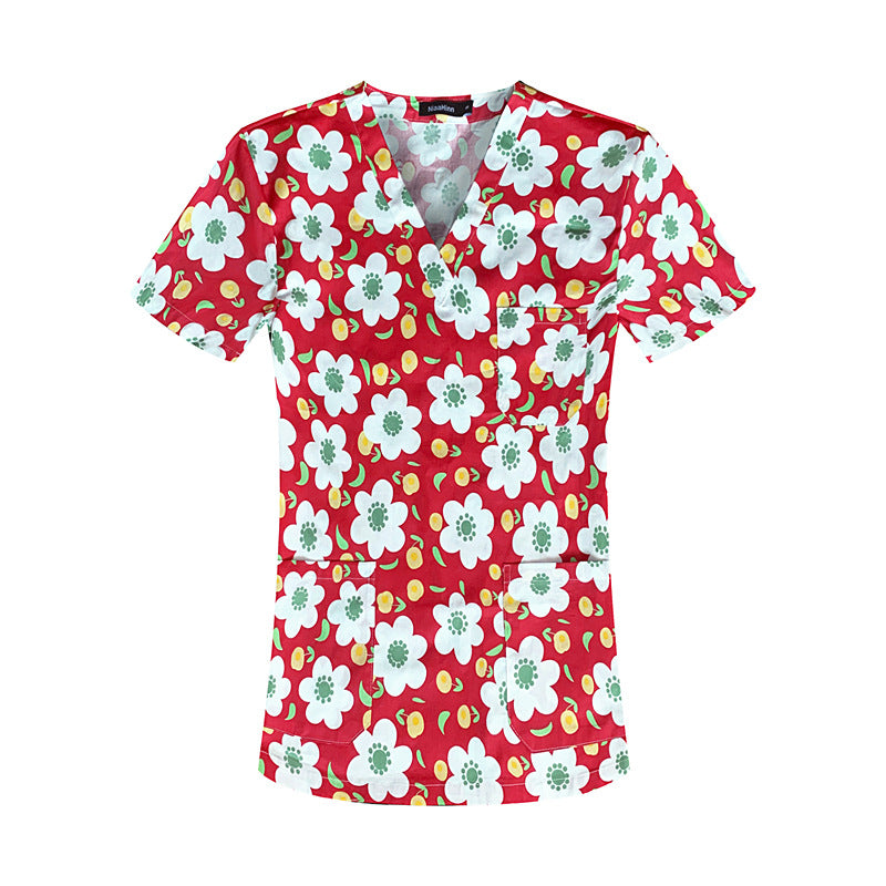 Sleeve Split Doctor Hand Washing Summer Thin Cotton Uniform