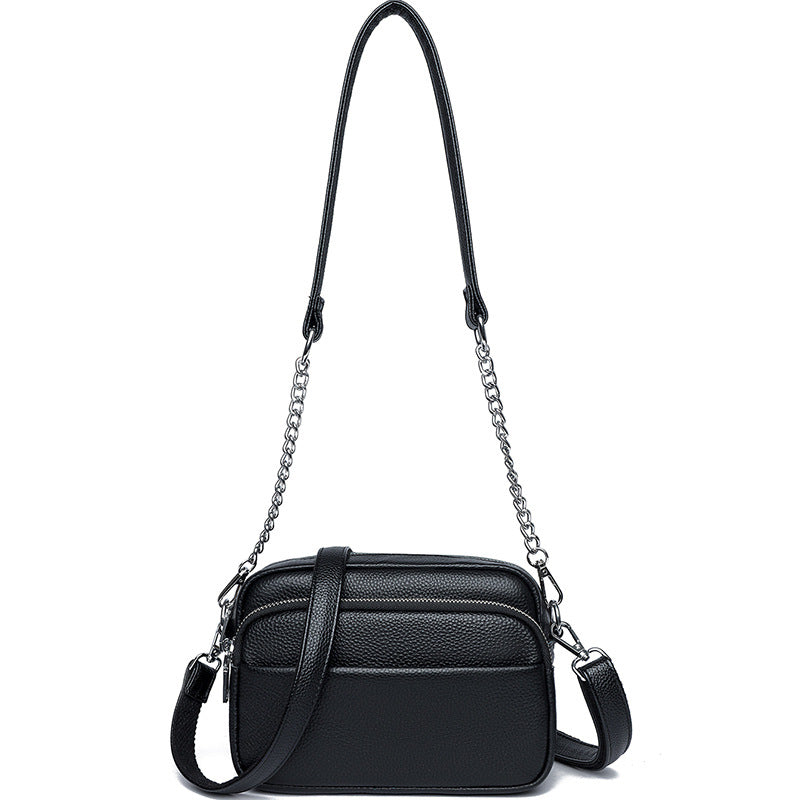 Women's Trendy Genuine Leather First Layer Cowhide Shoulder Bags