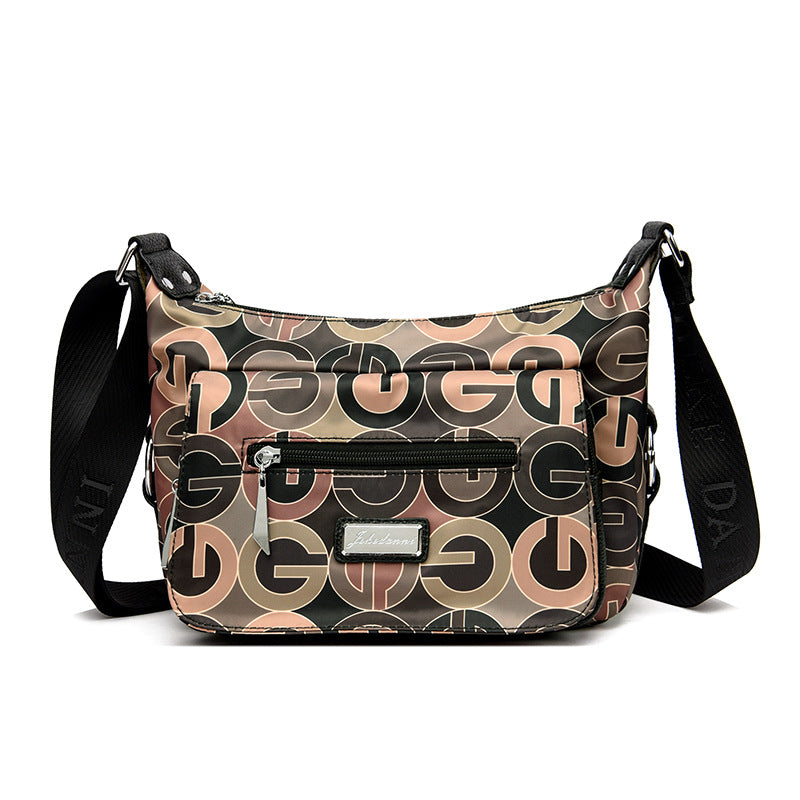Women's Waterproof Oxford Cloth Large Capacity Printed Crossbody Bags