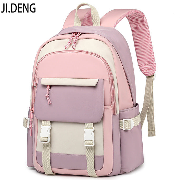 Trendy Female Junior High Lightweight College Middle School Students' Schoolbags