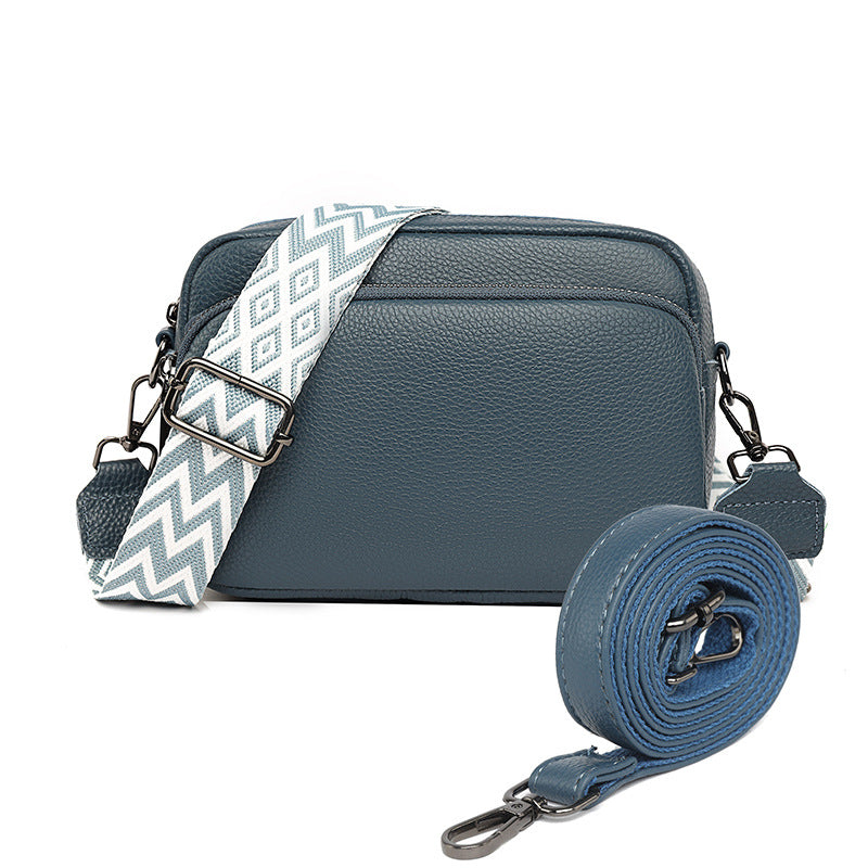 Women's Summer High-grade Niche Exquisite Western Style Contrast Color Leather Crossbody Bags