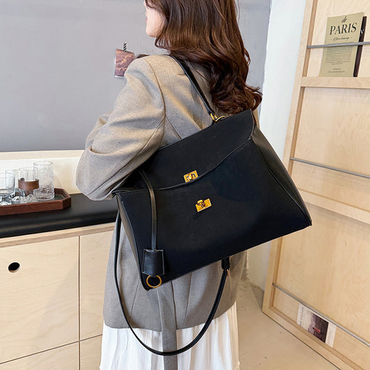 Women's Large Capacity Commuter Trendy Frosted Vintage Shoulder Bags