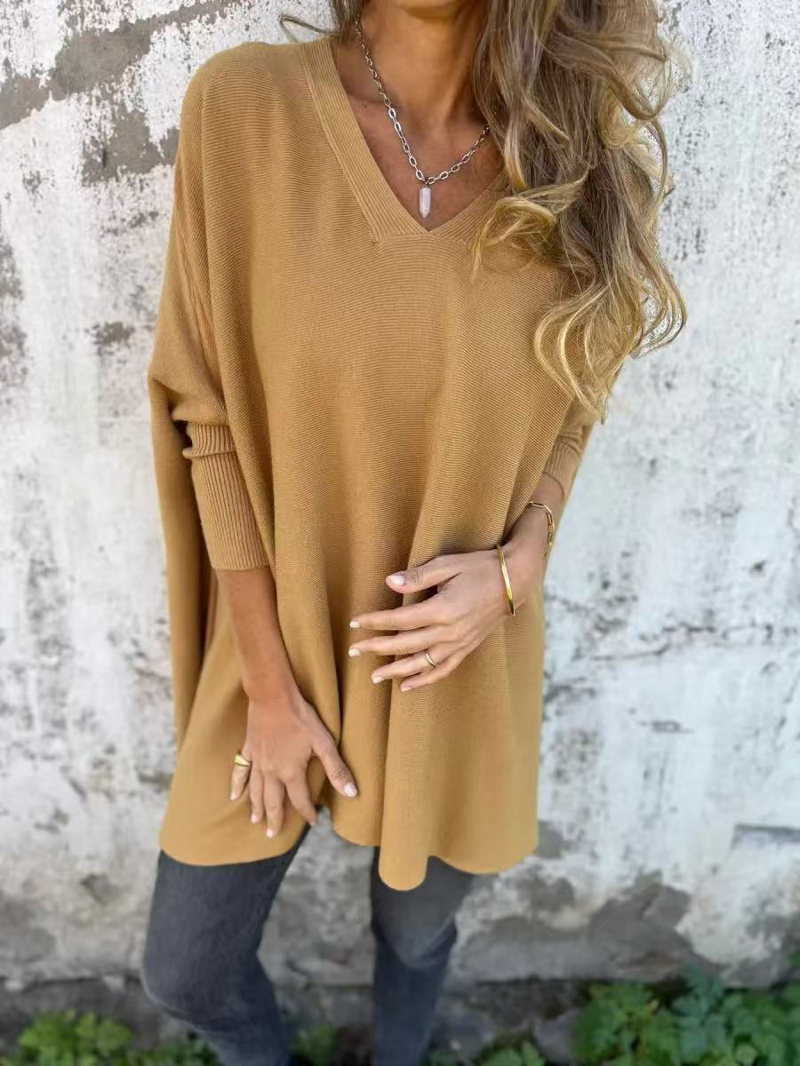 Women's Long Sleeve Knitted Loose Shirt Knitwear
