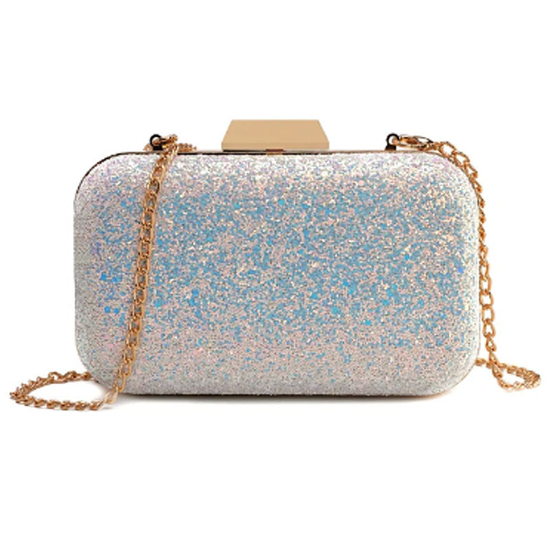 Women's Moon Fashion Satin Leather Chain Crown Evening Bags