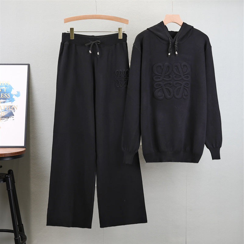 Women's Hoodie Knitted Idle Style Younger Fashion Suits