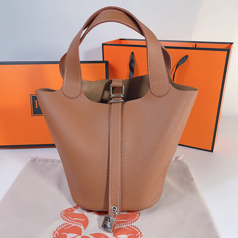 Vegetable Basket Lychee Pattern Female Versatile Handbags