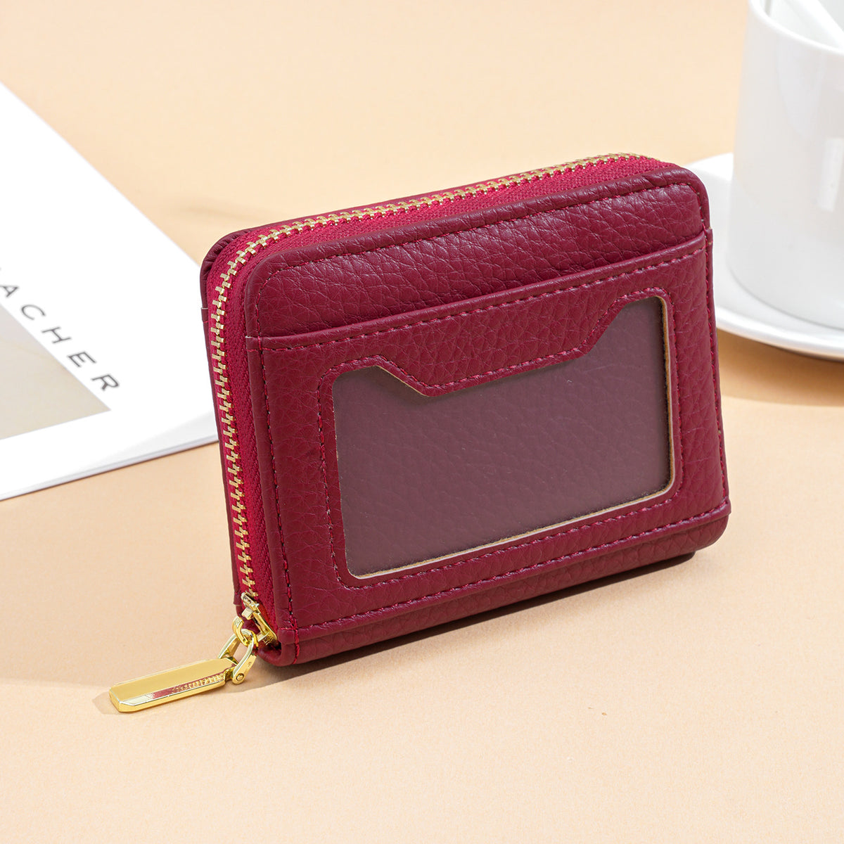 Women's Simple Korean Style Short Multiple Slots Ladies Wallet