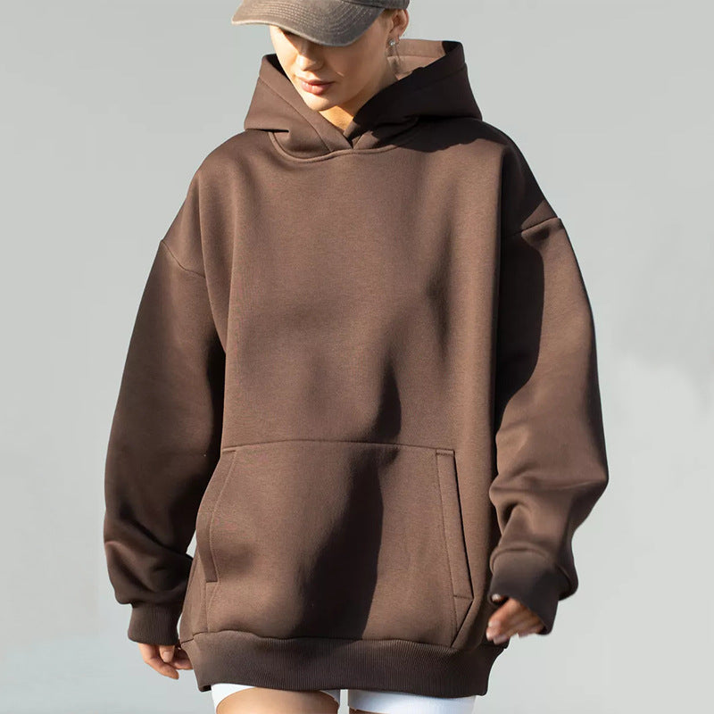 Women's Long-sleeved Hooded Pullover Loose Casual Sweaters