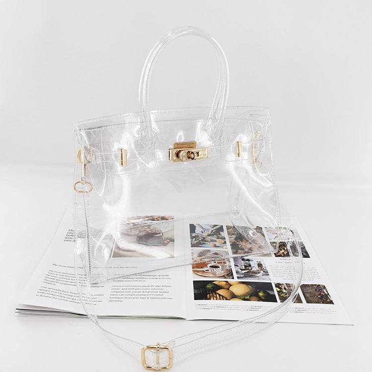 Women's Street Jelly Transparent Laser Magic Color Bags