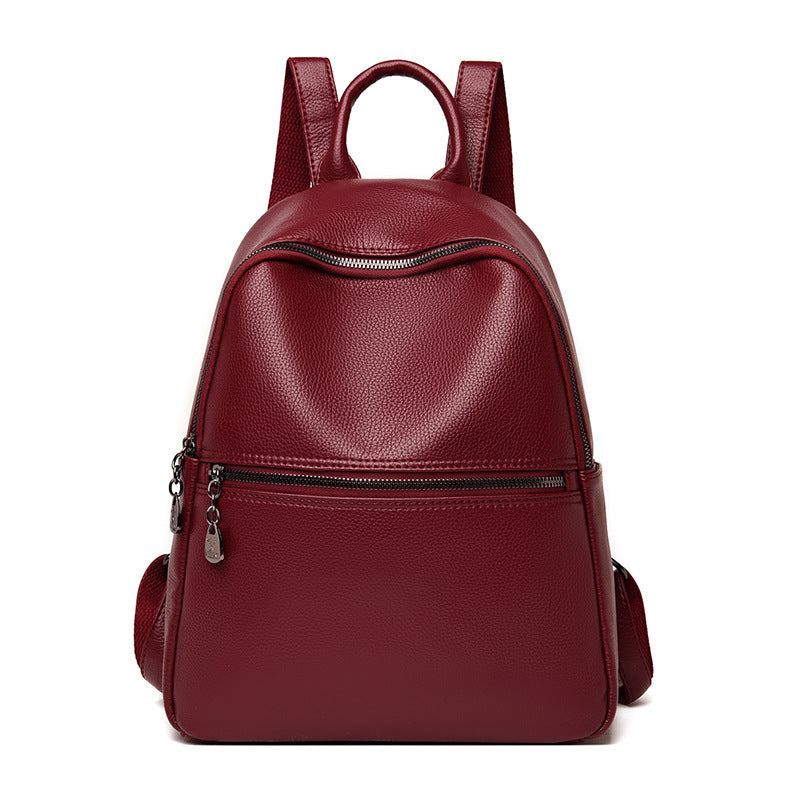 Women's Pretty Unique Big Soft Leather Backpacks