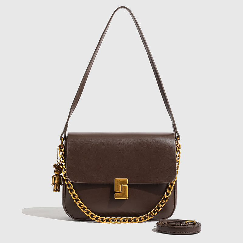 Women's Summer Solid Color Niche High Sense Shoulder Bags
