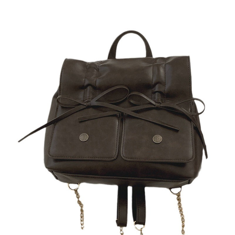 Women's Retro High-grade Pleated Trendy Cool Bow Bags