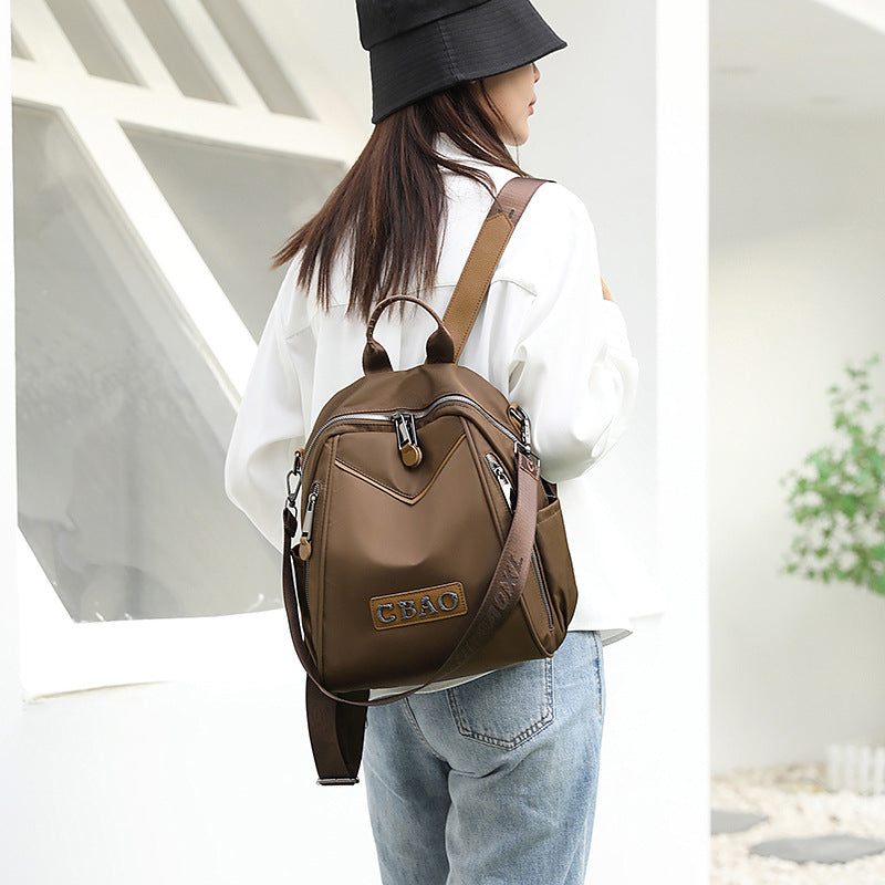 Women's Oxford Cloth Lightweight Commuter Large Capacity Backpacks