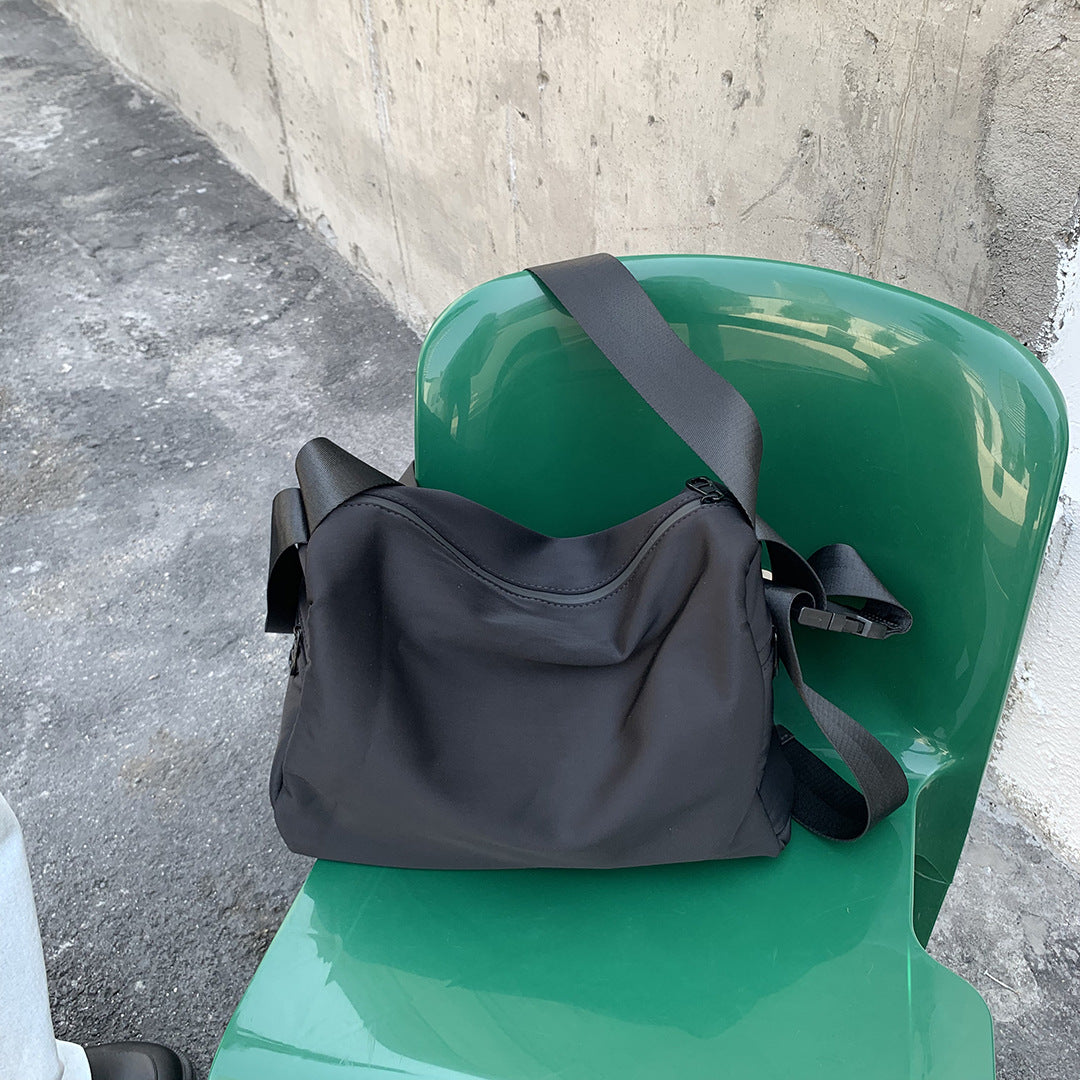 Women's Straps Large Elastic Fabric Simple Korean Shoulder Bags