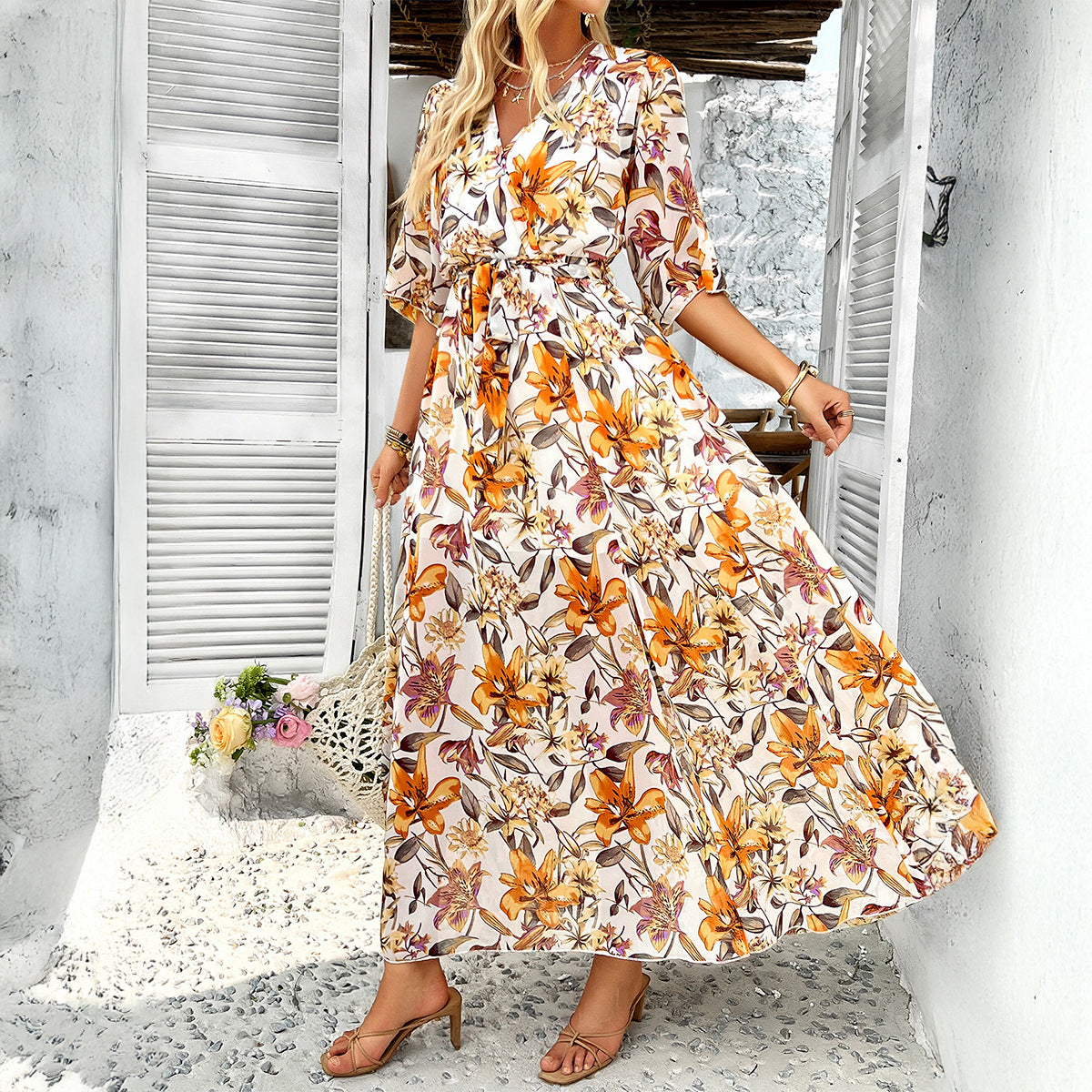 Women's Versatile Innovative Elegant Printed Dress Dresses