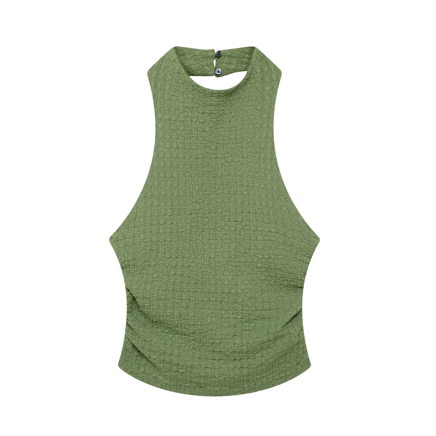 Beautiful Unique Graceful Textured Hanging Collar Tops