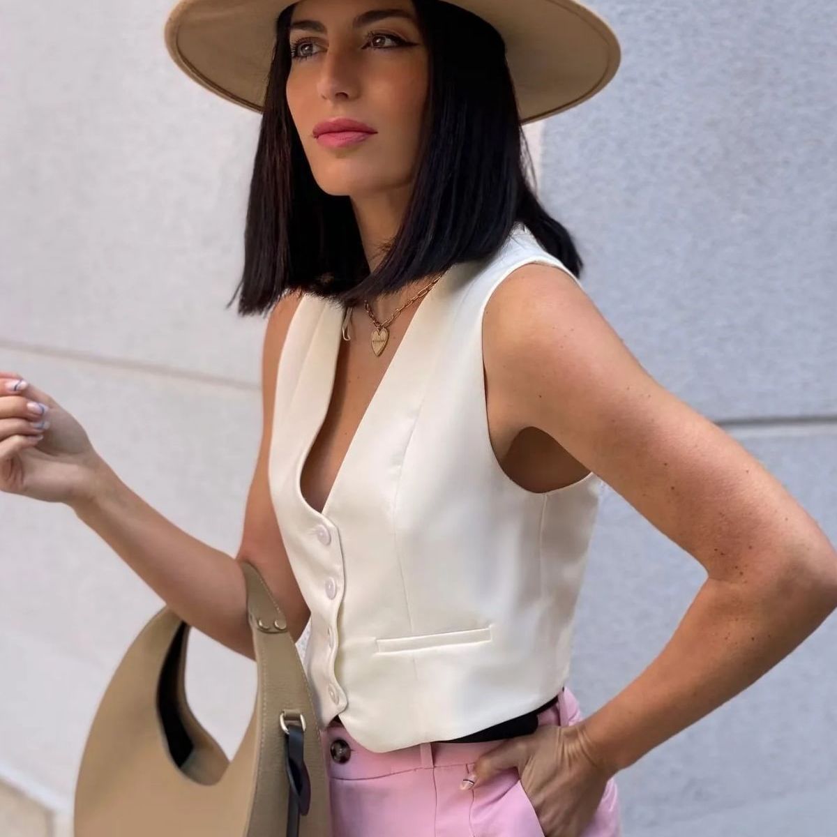 Women's Color Summer Casual Slim Sleeveless For Vests