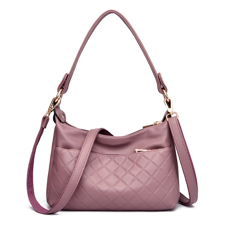 Women's Versatile Large Capacity Soft Leather Mother Crossbody Bags
