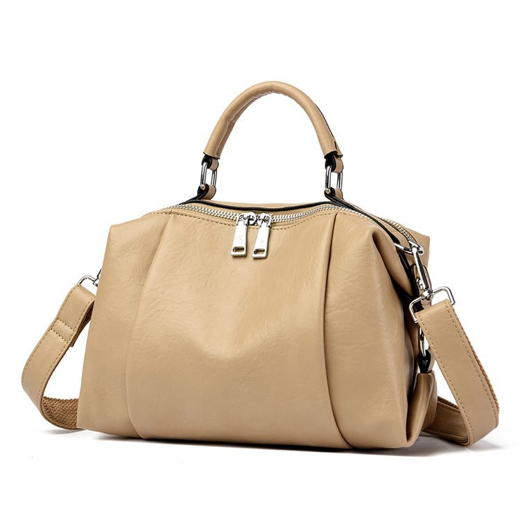 Women's Stylish Double Compartment Zipper Design Large Small Square Bags