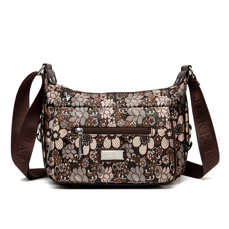 Women's Waterproof Oxford Cloth Large Capacity Printed Crossbody Bags