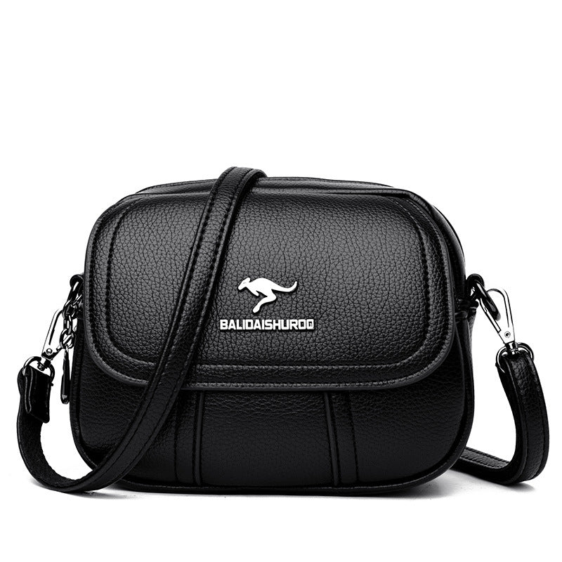 Women's Style Stitching Embroidery Thread Trendy Mother-in-law Shoulder Bags