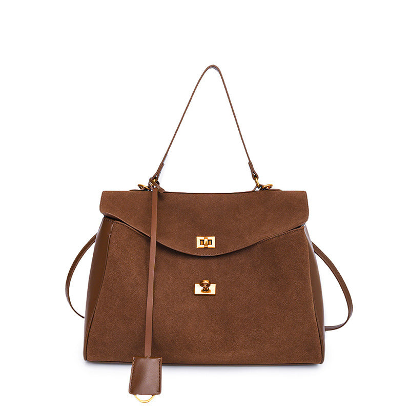 Women's Large Capacity Commuter Trendy Frosted Vintage Shoulder Bags