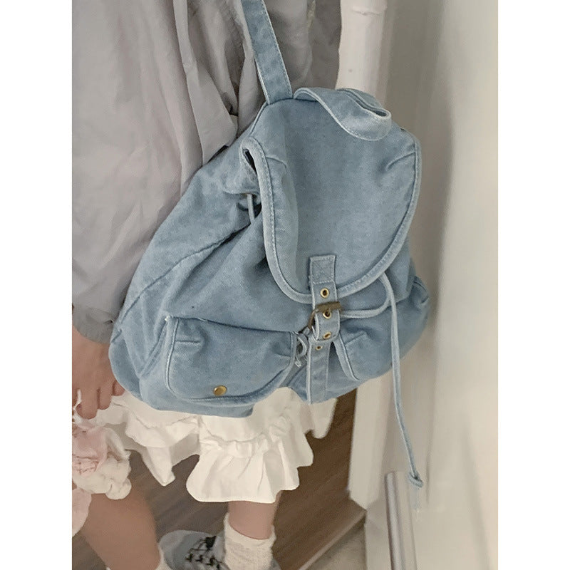 Women's Pretty Denim Leisure Large Capacity Backpacks