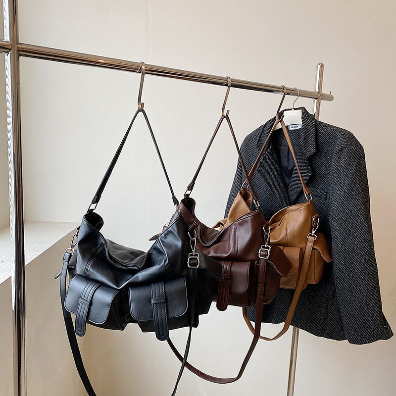 Women's Niche Autumn Fashion Texture Underarm Bags