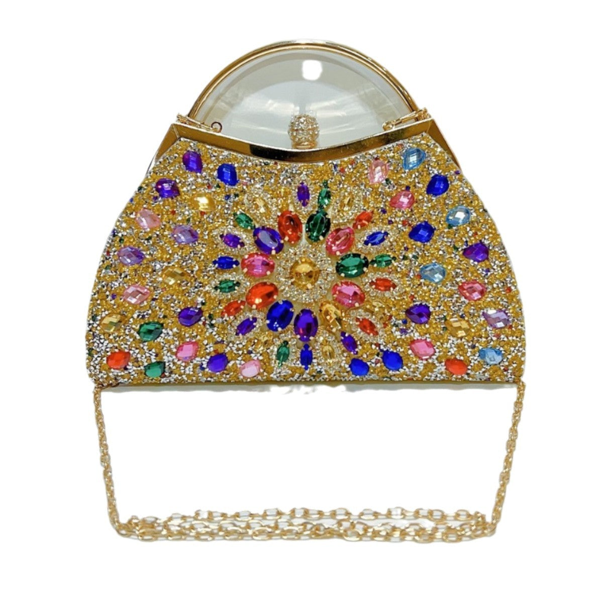 Women's Textured Dress Banquet Fashion Full Diamond Handbags