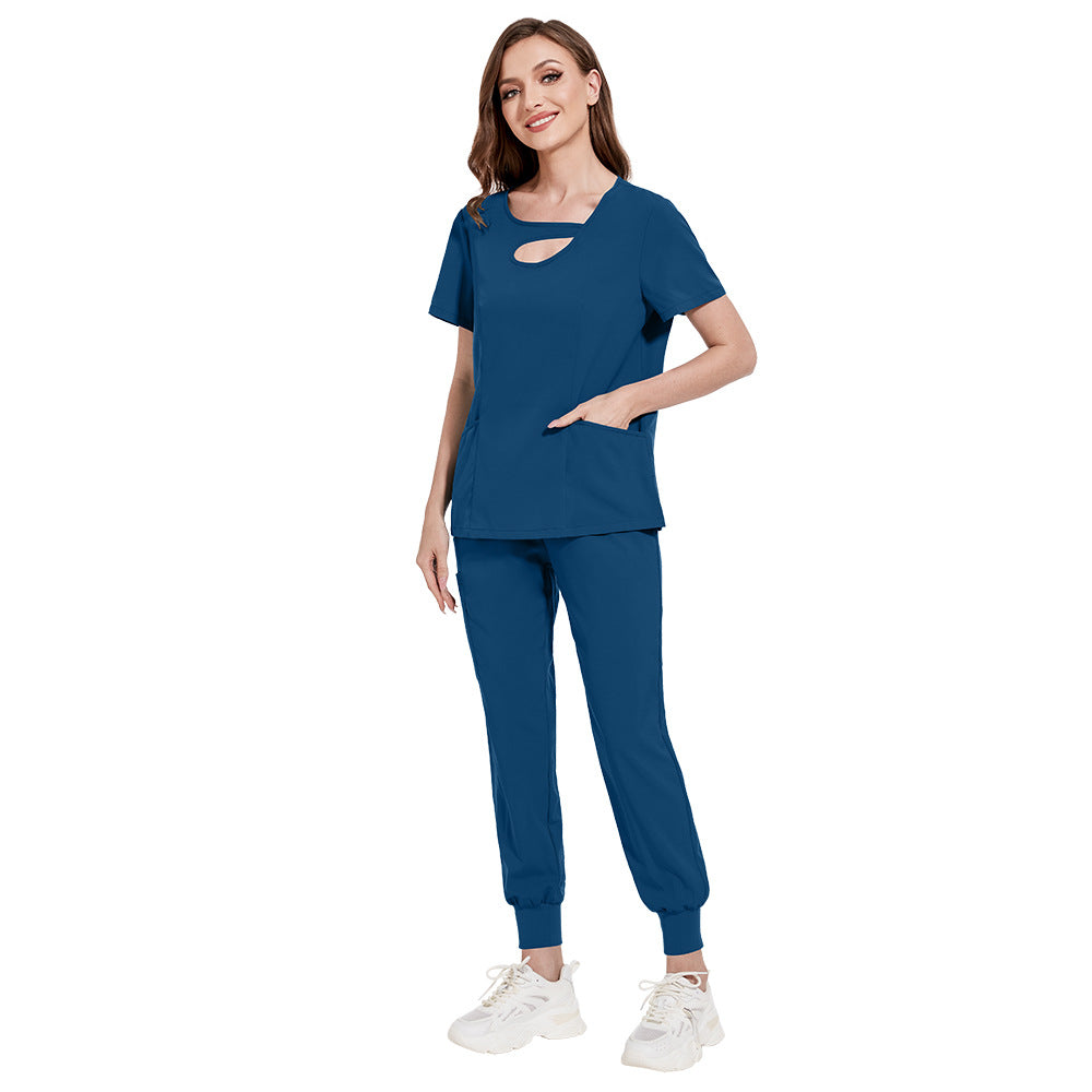 Frosted Doctor Nurse Nursing Home Beauty Salon Work Uniform