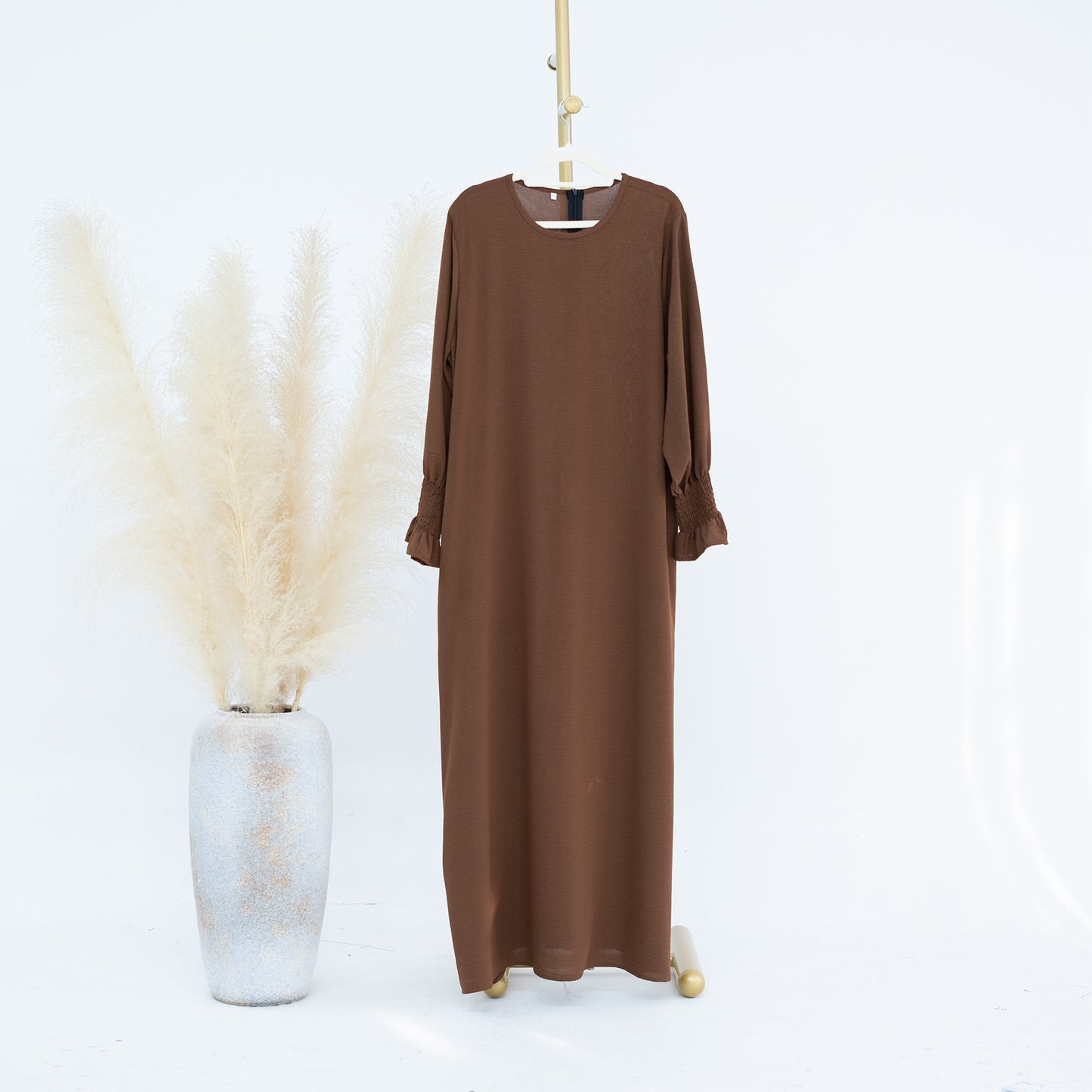 Women's Slouchy Turkish Solid Color Dress Dresses