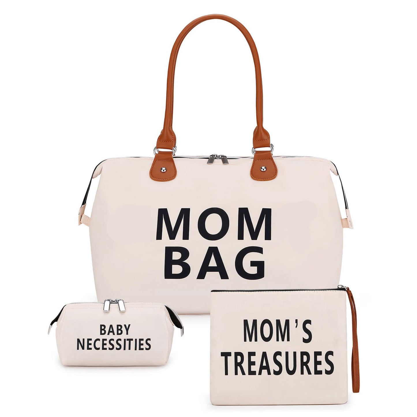 Multifunctional Three-piece Large Capacity Waterproof Hard-wearing Diaper Travel Bags