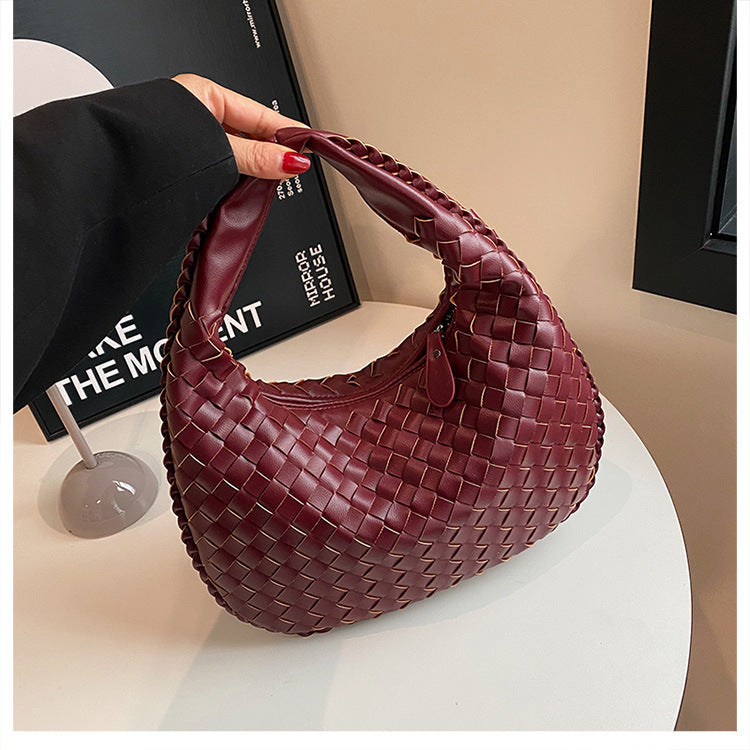 Women's Style High Sense Woven Elegant Underarm Bags