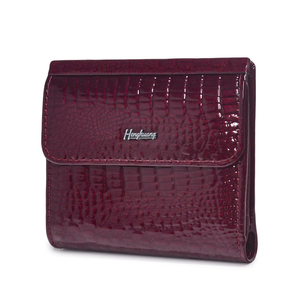 Women's Mini Multifunctional Leather Multiple Slots Patent Ladies Wallets